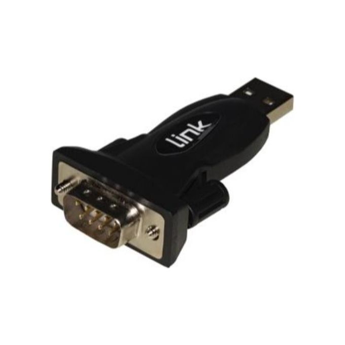 Link Adattatore da Pc Usb 2.0 a Porta Seriale Rs232 9 Pin Maschio con Cavo 80cm