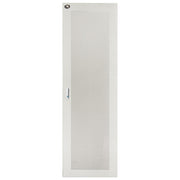 Link Porta in Metallo Traforata Grigia per Armadi 32u Larghezza 600mm con Serratura