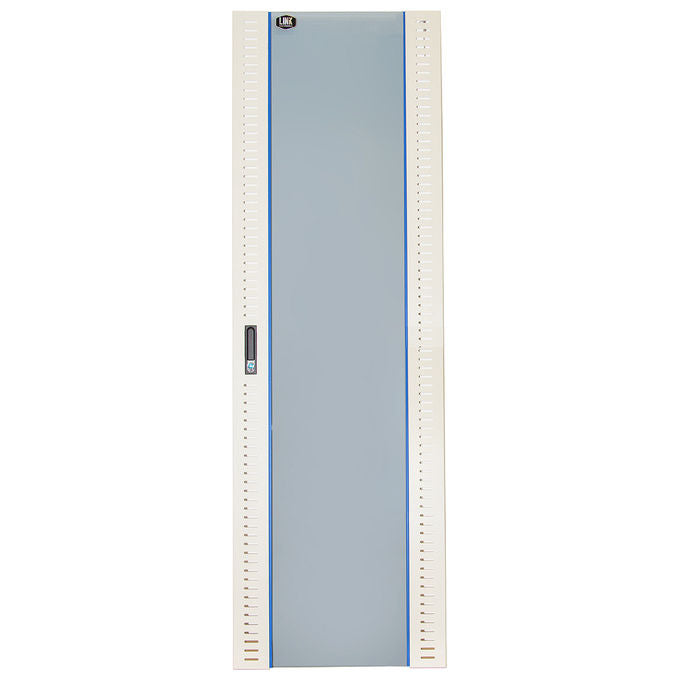 Link Porta in Vetro di Sicurezza con Serratura per Armadio Link 42U Larghezza 800 Grigio