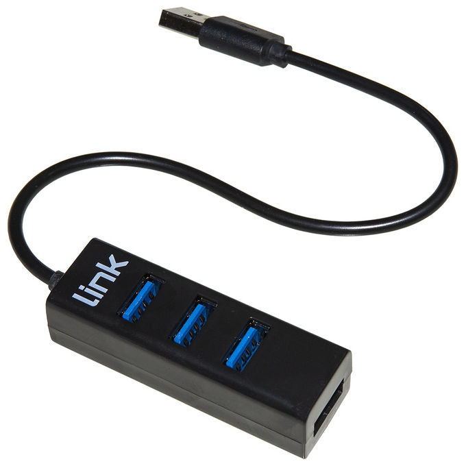 Link Hub 4 Porte Usb 2.0 con Cavo 15cm