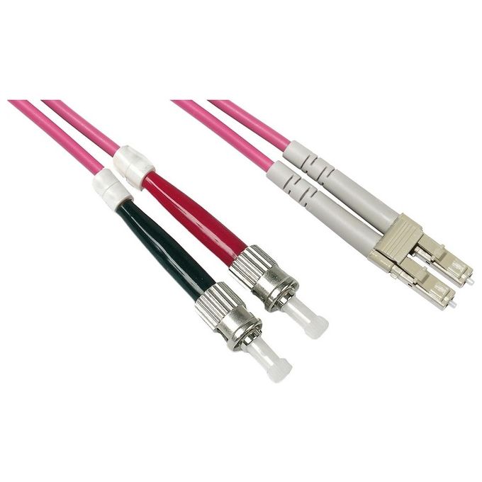 Link cavo fibra ottica lc a st multimode duplex om4 50-125 mt.1
