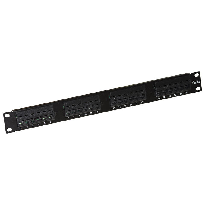 Link Pannello Patch 24 Porte 19'' Utp Categoria 5e Morsettiera Tipo 110 idc