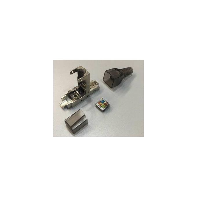 Link connettore 8 poli cat 6a schermato rj45 tooless
