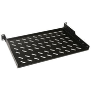 Link Ripiano per Armadio 19'' 1 Unita' Profondita' 300mm 2 Attacchi Frontali Nero