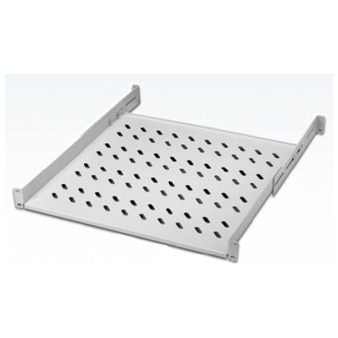 Link Ripiano per Armadio 19'' 1 Unita' Profondita' 550mm 4 Attacchi Frontale e Posteriore Grigio