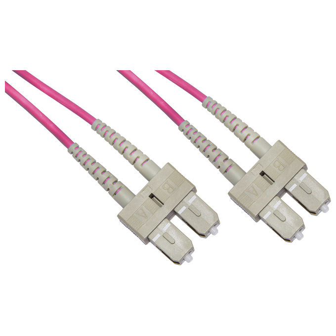 Link cavo fibra ottica sc a sc multimode duplex om4 50-125 mt.50