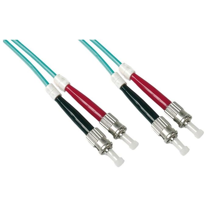 Link cavo fibra ottica st a st multimode duplex om3 50-125 mt.10