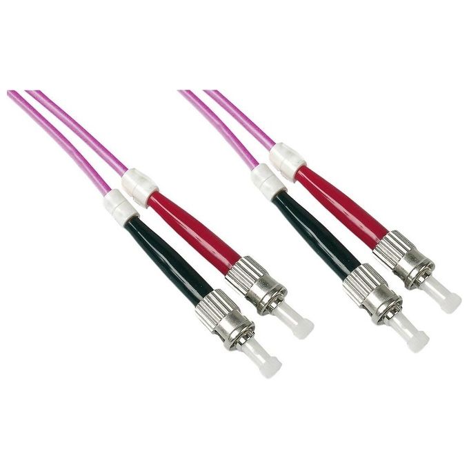 Link cavo fibra ottica st a st multimode duplex om4 50-125 mt.10