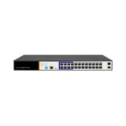 Link switch di rete 24 porte gigabit poe 300 watt + 2 porte sfp e una porta console rj45 layer 2