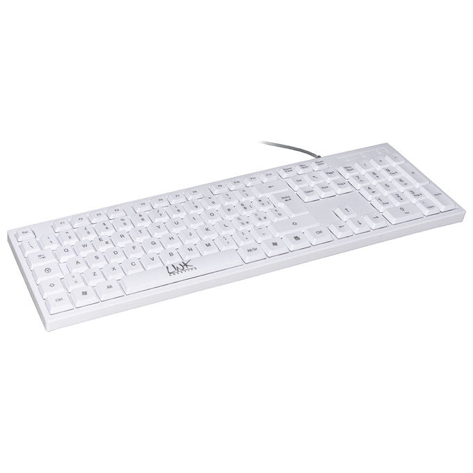 Link tastiera italiana 105 tasti colore bianco connettore usb