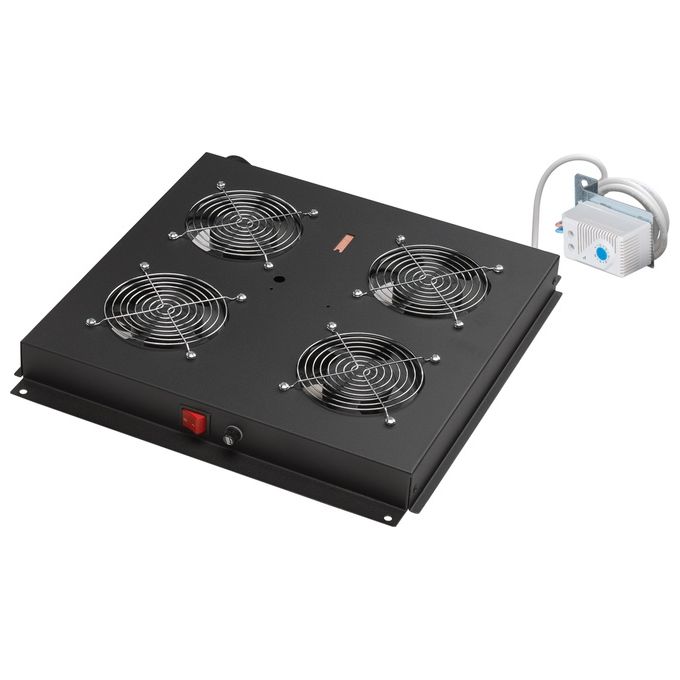 Link Gruppo 2 Ventole con Termostato per Armadi Rack Link Eavi Nero