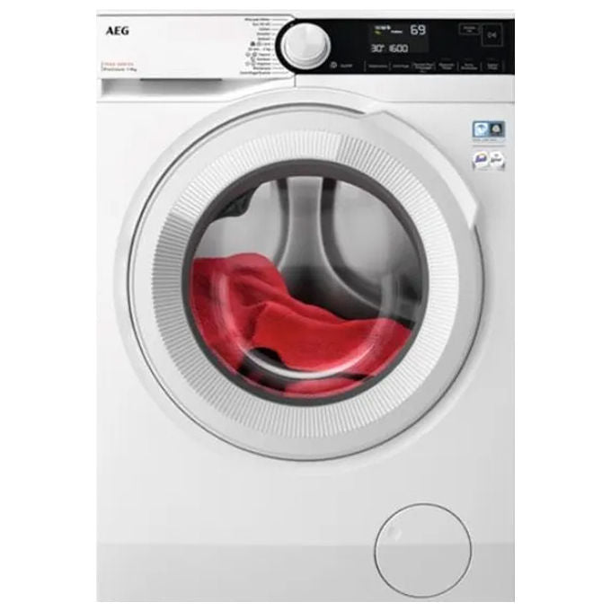 AEG Serie 7000 Pro Steam LR7D96CW Lavatrice a carica Frontale 9 Kg Classe A e 1551 giri cesto Care Drum filtro ispezionabile bianco