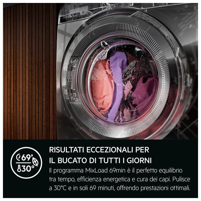 AEG LR7FG84B4 Serie 7000 ProSteam Lavatrice 8 Kg 1400 rpm Classe A Vapore (847x596x572 cm) colore Bianco