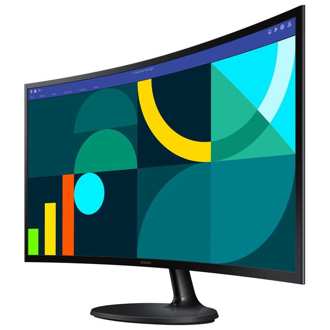 Samsung LS27D364GAUXEN S36GD Serie Monitor PC 27'' 1920 x 1080 Pixel Full HD LCD Curvo 1800R 100 Hz 4 ms colore Nero