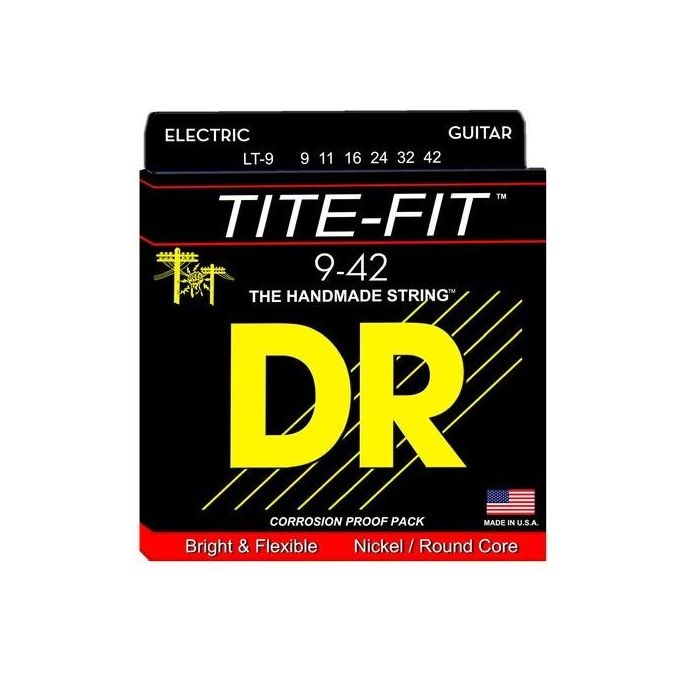 DR String LT-9 Tite-Fit Set di Corde per Chitarra Elettrica