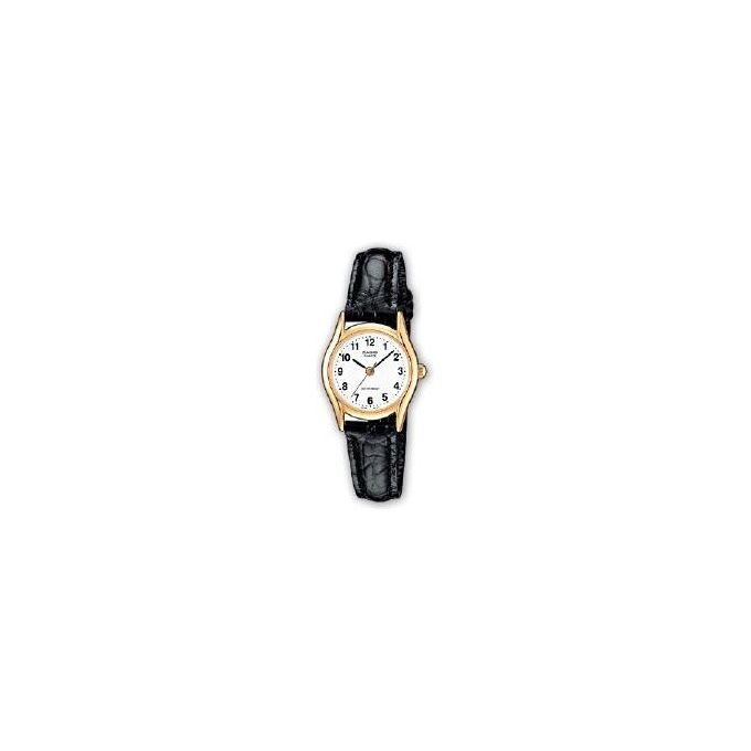 Casio Orologio da Polso Analogico Vetro Minerale Cassa in Ottone Cinturino in Pelle