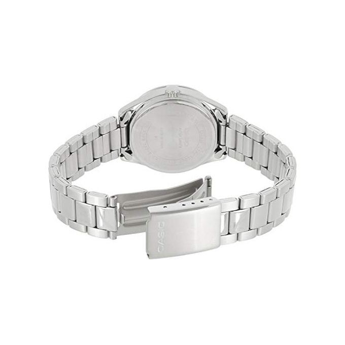 Casio Orologio da Polso Analogico con Date Display Vetro Minerale Bracciale in Acciaio con Chiusura di Sicurezza