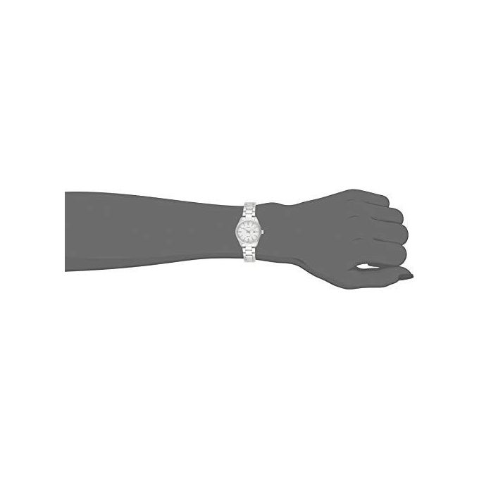 Casio Orologio da Polso Analogico con Date Display Vetro Minerale Bracciale in Acciaio con Chiusura di Sicurezza