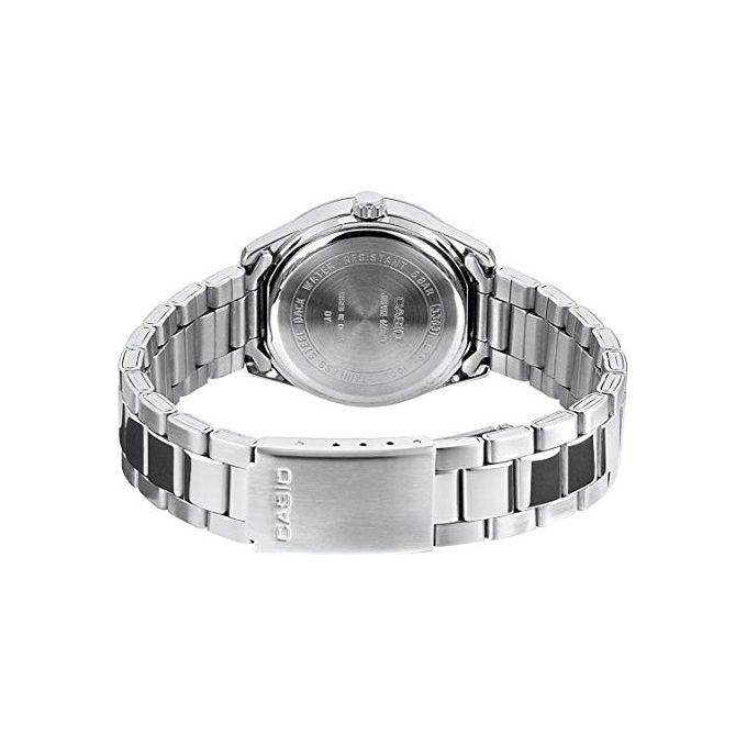 Casio orologio donna quarzo LTP1302PD1A1VEF acciaio inox 28mm quadrante nero 5atm