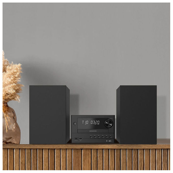 Kenwood M-450DAB Microimpianto Hi-Fi con Bluetooth 5.4 e Radio Dab+ 20 W Lettore CD USB Aux In colore Nero