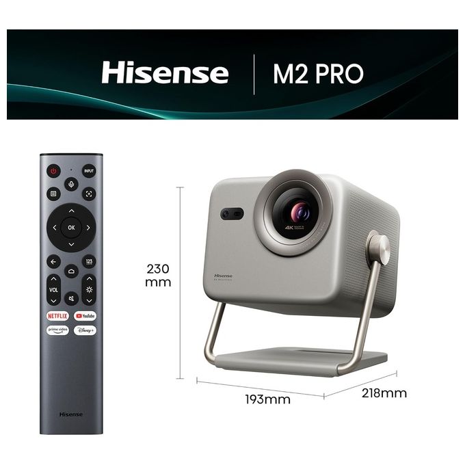 Hisense M2 Pro Videoproiettore Laser 4K UHD