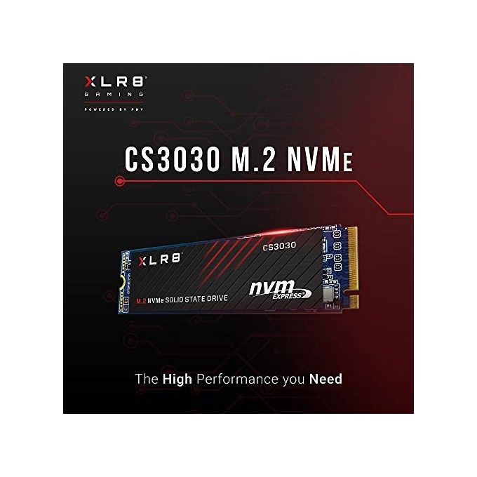 PNY XLR8 CS3030 M.2 NVMe SSD Interno 2TB - Velocita' di lettura fino a 3.500 MB-s, Velocita' di scrittura fino a 3.000 MB-s