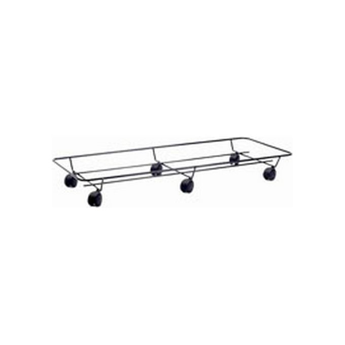 Portavaso Ruote Rettangolare Nero 75X33 METALLURGICA BUZZI