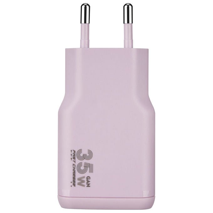 Tucano MA-ONEPOWKIT-PK ONE POWER KIT Caricabatterie GaN 35W con Cavo USB-C 60W 2m colore Rosa