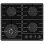 Hisense GG663BHF Piano Cottura a Gas da Incasso Nero 60 cm 4 Fornelli