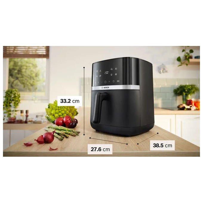 Bosch MAFS2462B Friggitrice ad aria 6.1 L 2050 W 9 programmi Touch Control colore Nero