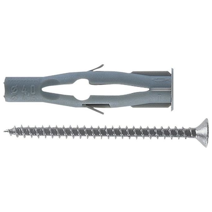 Tasselli Fu 6X35 V Con Vite (100 Pz.)