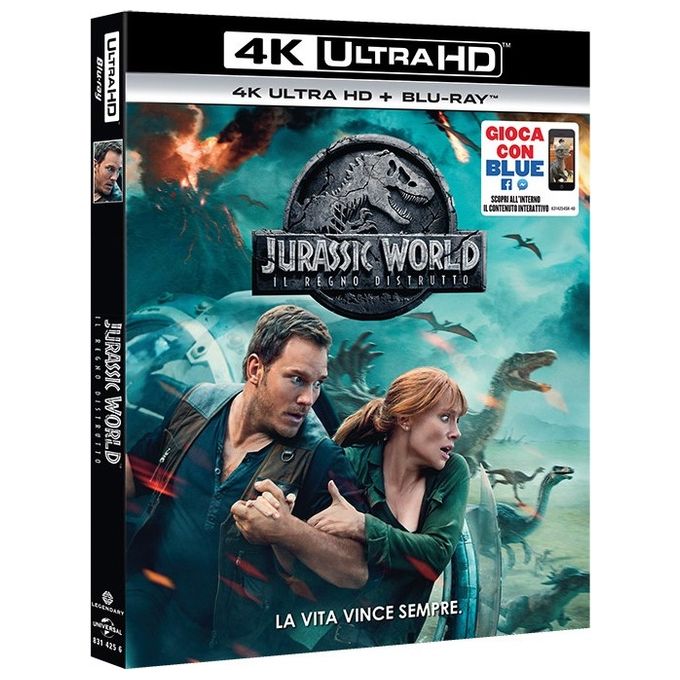 Jurassic World: Il Regno 4K UHD  Blu-Ray