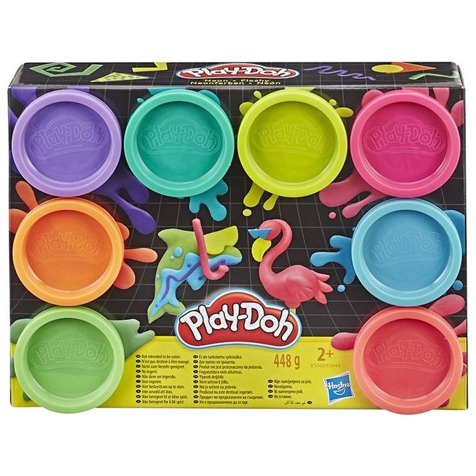 HASBRO Play - Doh 8 Vasetti di Pasta Modellabile per Giochi Creativi e Divertenti per Bambini