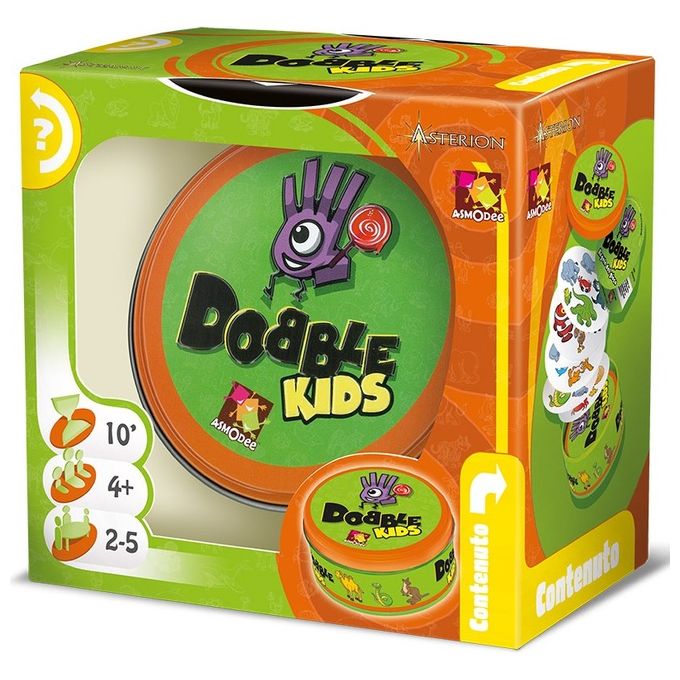 Asmodee Dobble Kids Gioco da Tavolo Divertente per Bambini con Sfide Veloci per Sviluppare Abilita' di Osservazione