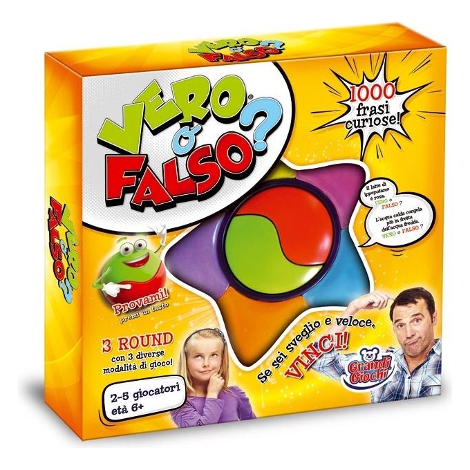 Startrade Vero O Falso Gioco da Tavolo per Adulti e Bambini con 3 Livelli di Giocabilita' e Risposte Veloci