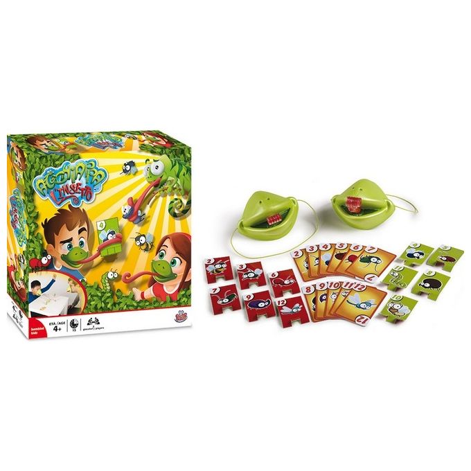 GRANDI GIOCHI Acchiappa Linsetto Gioco da Tavolo per Famiglie e Bambini Divertimento Assicurato per Ore di Gioco Collaborativo e Creativo