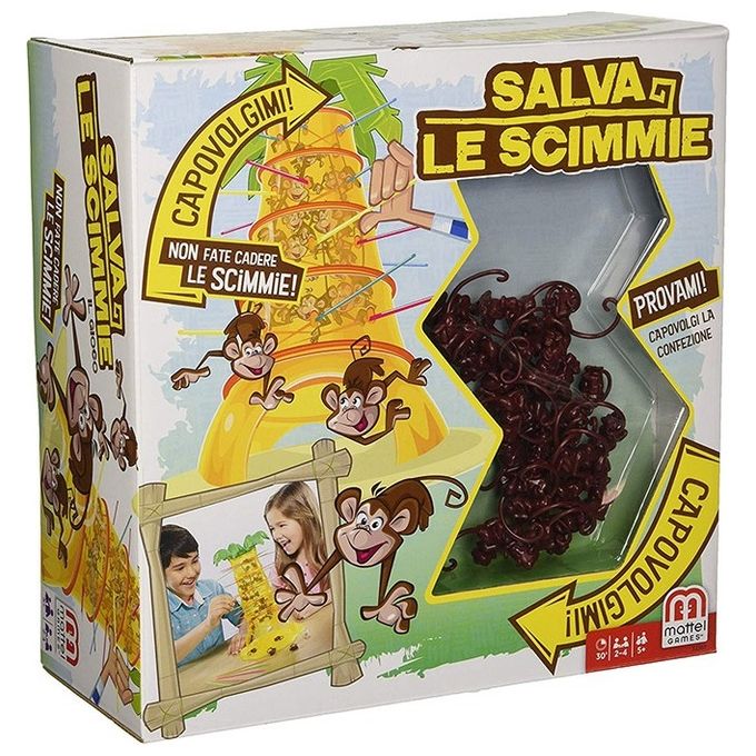 Mattel Salva Le Scimmie Gioco da Tavolo Divertente e Coinvolgente per la Prima Infanzia