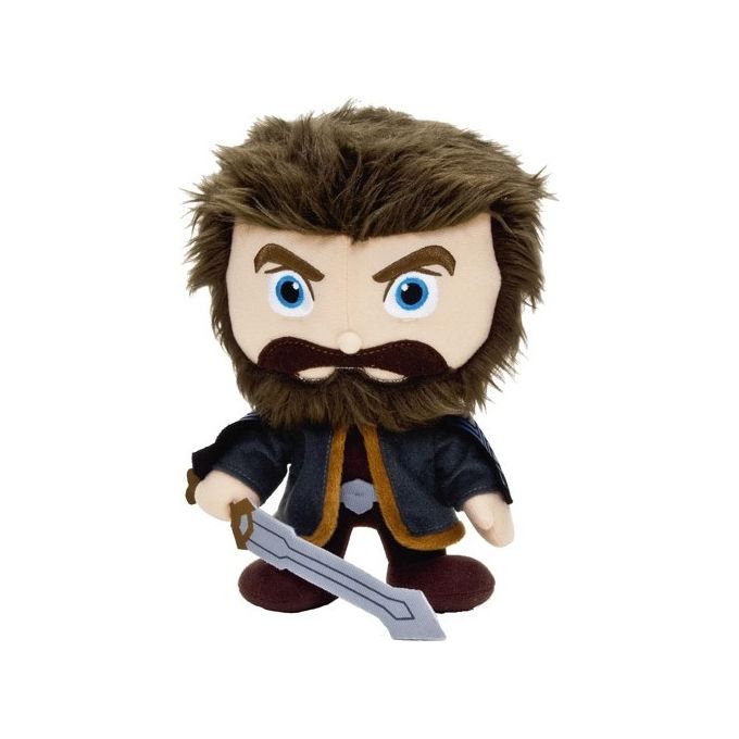 Warner bros peluche thorin 25 cm morbido e adorabile ideale per giochi e collezioni di personaggi dei film animate