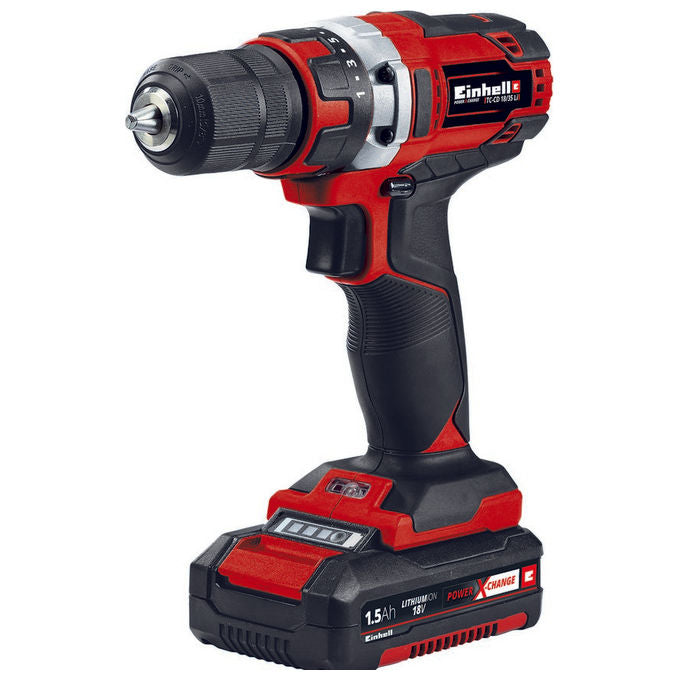 Einhell Trapano Avvitatore A Batteria Tc-Cd 18-35 Li (1X1,5 Ah)