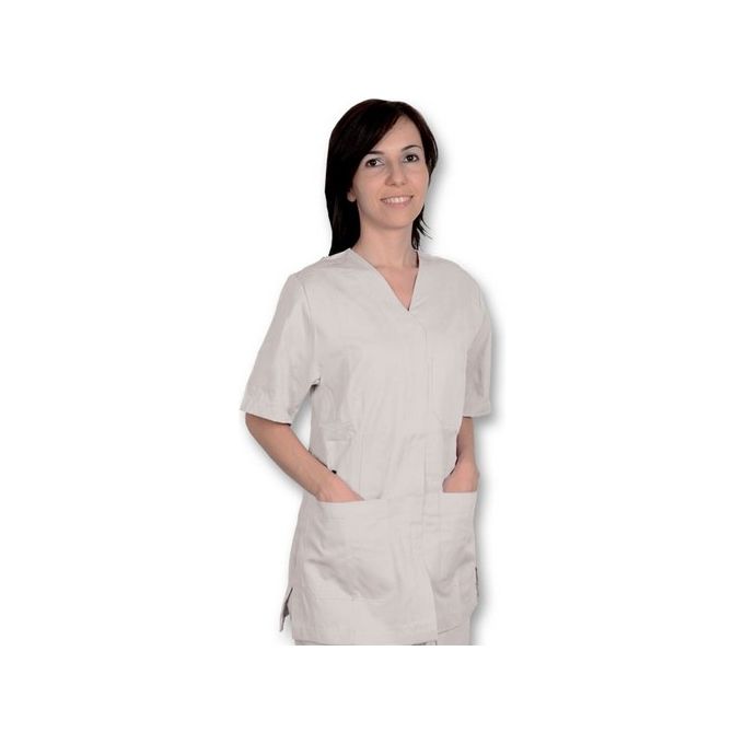 Casacca Con Bottoni-Cotone-Pol.-Donna M Bianca 1 pz.