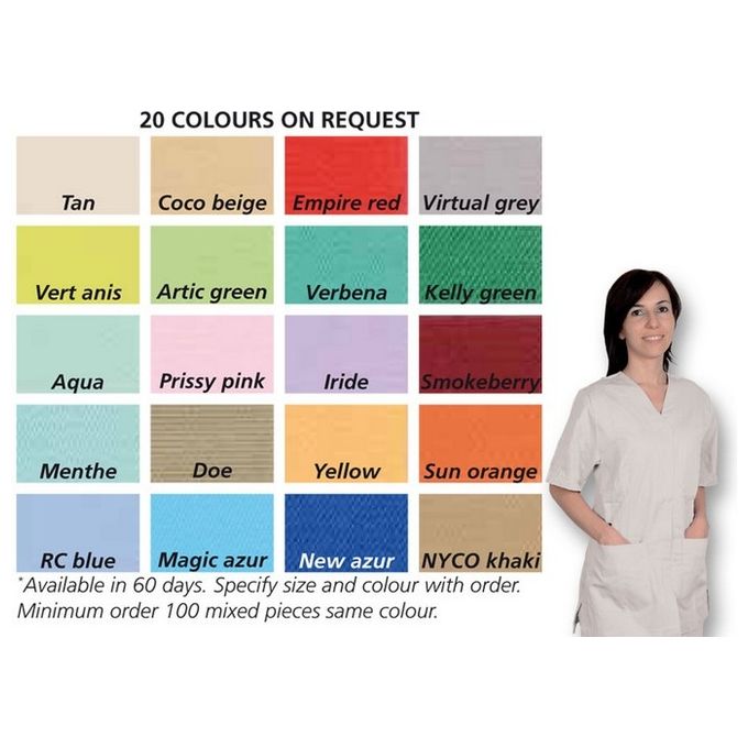 Casacca Con Bottoni-Cotone-Pol.-Unisex L Colore A Richiesta 1 pz.