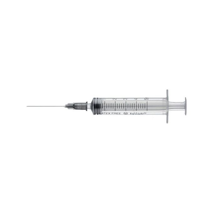 Siringa 3 Pezzi Con Ago 22G - 5Ml Centrale Lc conf. 100 pz.