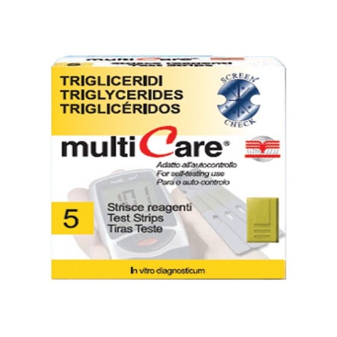 Strisce Trigliceridi Per Multicare conf. 5 pz.