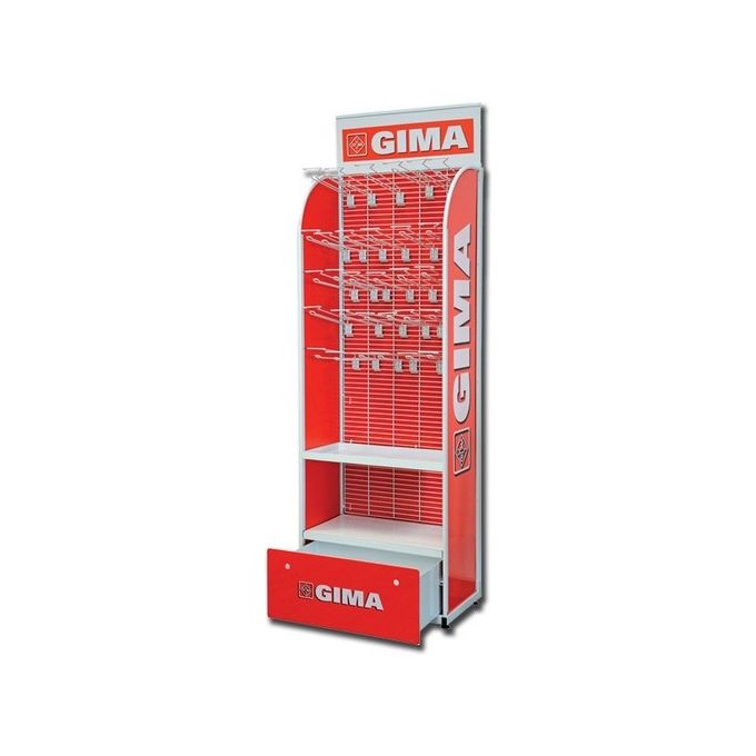 Espositore Metallico Gima - Con 30 Appendini - Vuoto 1 pz.
