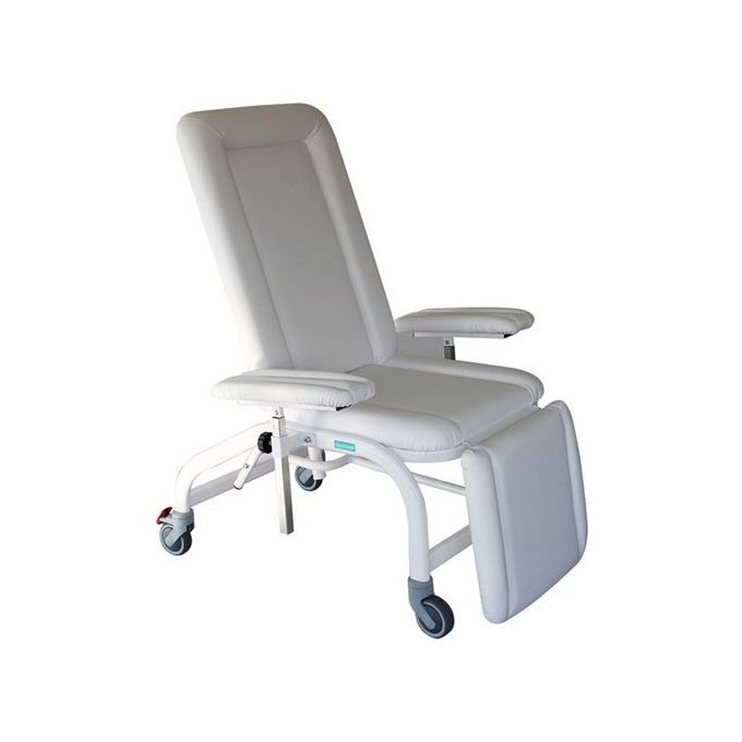 Poltrona Donatori Con Ruote - Meccanica - Bianca 1 pz.