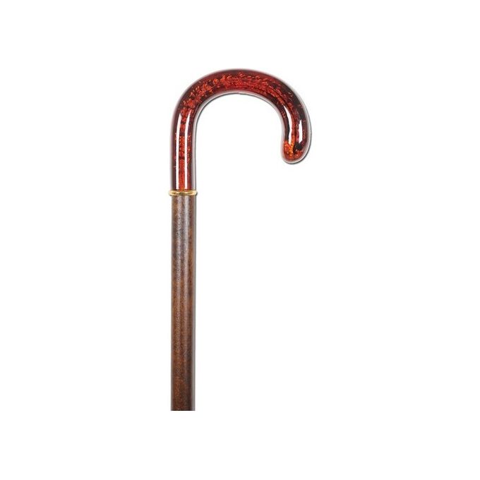 Bastone Sintetico - Manico Curvo Stile Ambra 1 pz.