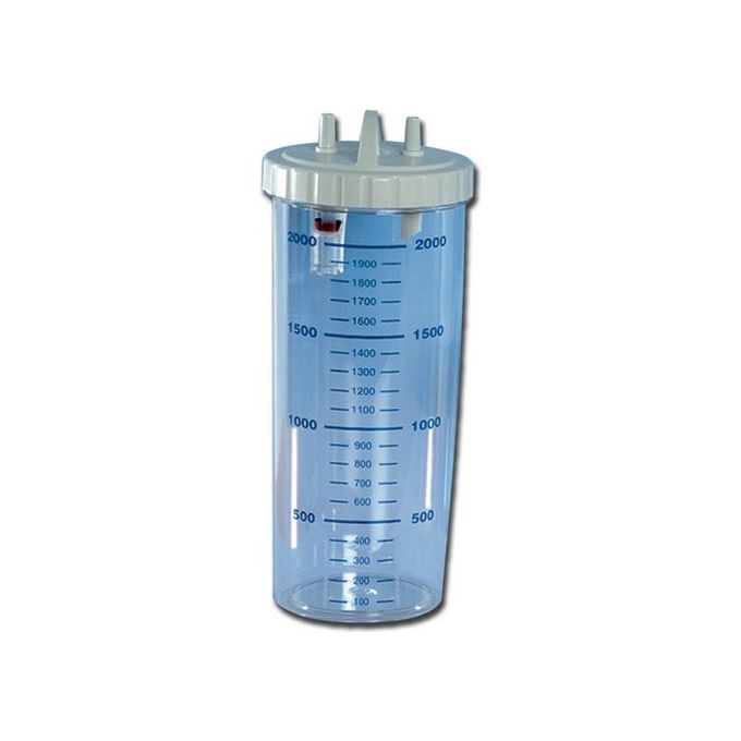 Vaso 2 Litri Con Coperchio - Autoclavabile A 121°C 1 pz.