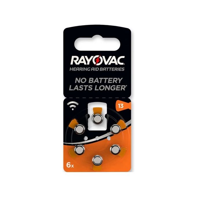 Batterie Acustica Rayovac 13 blister 6 pz.