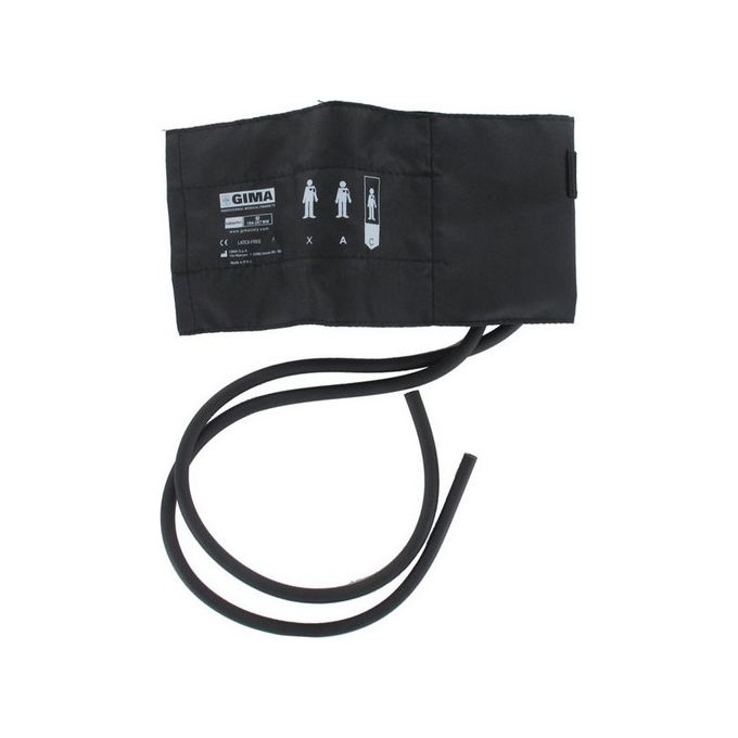 Bracciale Pediatrico + Polmone 2 Tubi 35X11 Cm -Nylon Nero 1 pz.