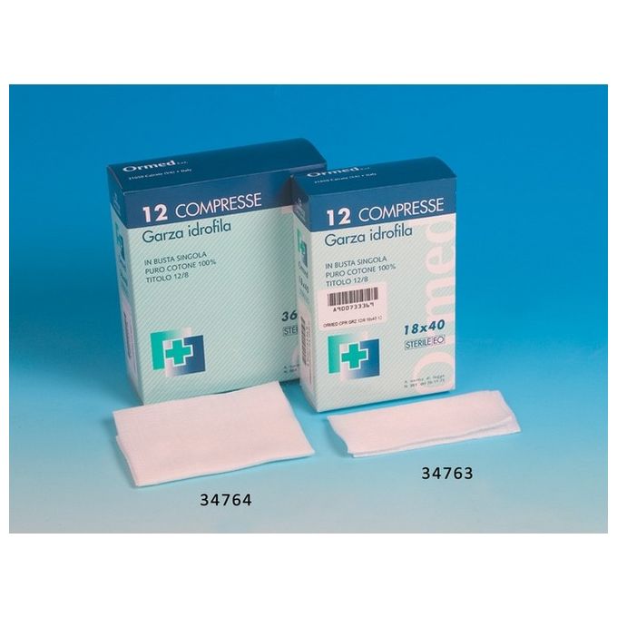 Garza Cotone 36X40 Cm - Scatole Da 12 Garze 50 scatole